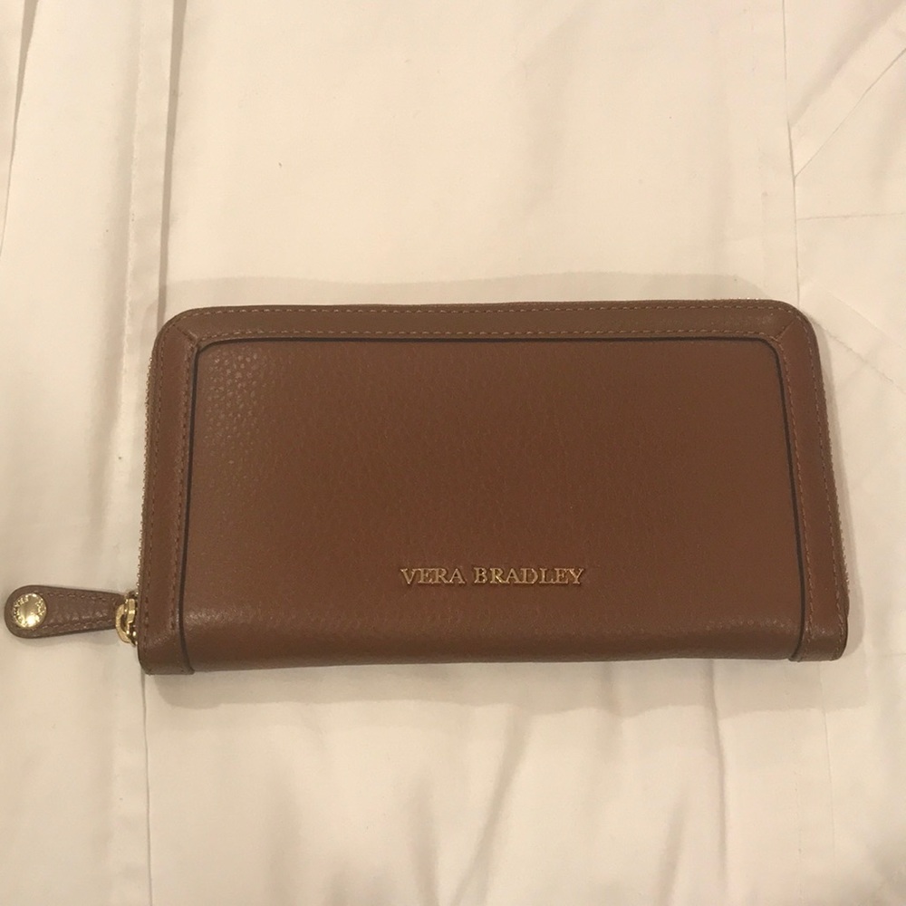 Vera Bradley Leather Georgia Accordion Wallet